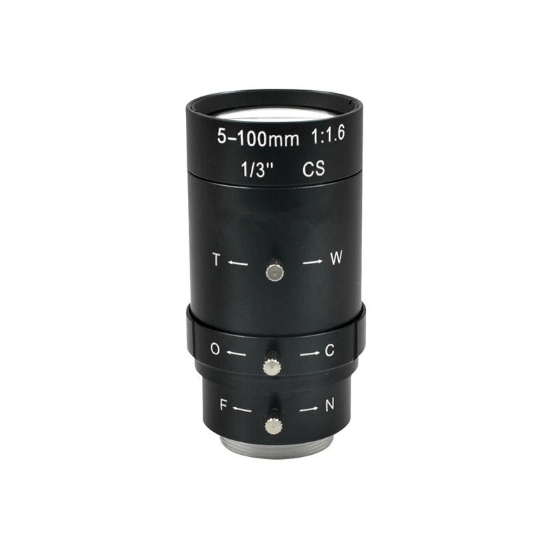 Cctv Camera 5-100 Mm Lens 2.0 Megapixel 1/3 &quot;Hd Cs Mount Handmatige Focus En Zoom Lens Voor cctv Camera