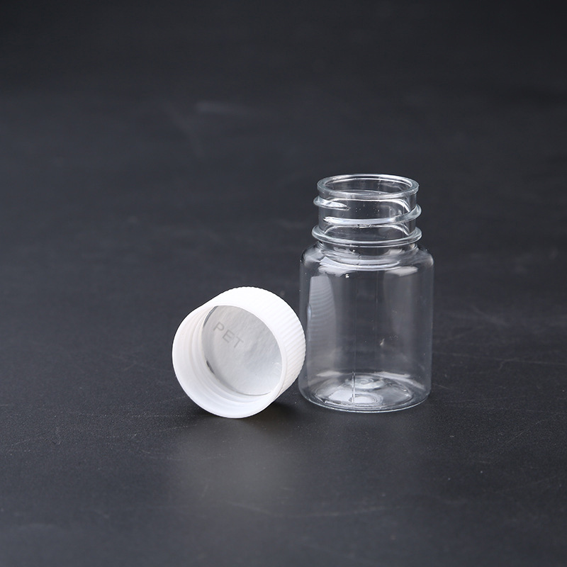 10PCS 15ML Portable Clear Plastic Bottles Small Vial Liquid, Solid Vial Packing Bottle