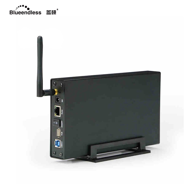 Bleendless Caso del Disco Rigido Esterno Wifi Antenna In Alluminio 3.5 Hard Disk Sata USB Box E ALLOGGIAMENTI PER HDD Router Wireless HDD Nas Caddy Box