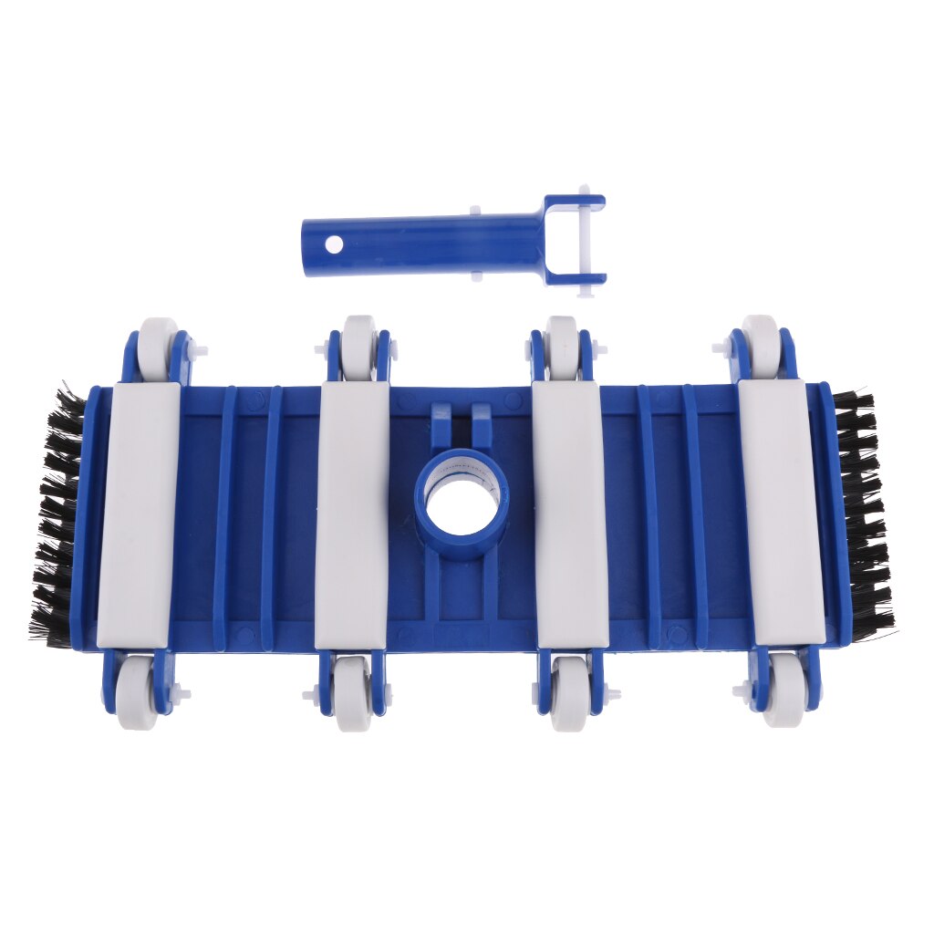 15'' Weighted Flexible Swimming Pool Vacuum Head, Swivel, Plastic Pole Handle