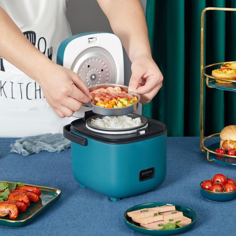 1.2L Leuke Mini Rijstkoker Kleine 1-2 Persoon Rijstkoker Huishouden Enkele Keuken Kleine Huishoudelijke Apparaten Met Handvat 220V