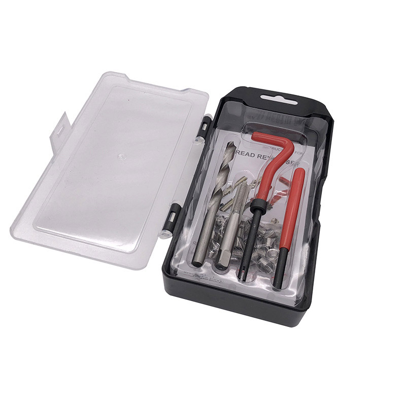 25pcs Metric Thread Repair Kit Screw Thread Inserts For Restoring Damaged Threads Repair Tools Wrench Twist Drill Bit Kit