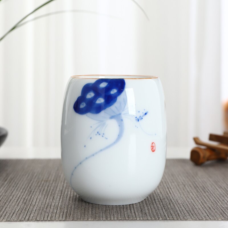 CHANSHOVA tasse à thé en céramique H271 | Motifs multiples traditionnels de Style chinois, tasse à thé en porcelaine blanche de 190ml: 1