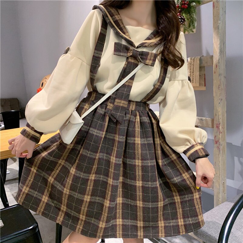 Japanese sweet lolita dress suit top+skirt women's western style large size big size M-4XL victorian dress kawaii girl cos