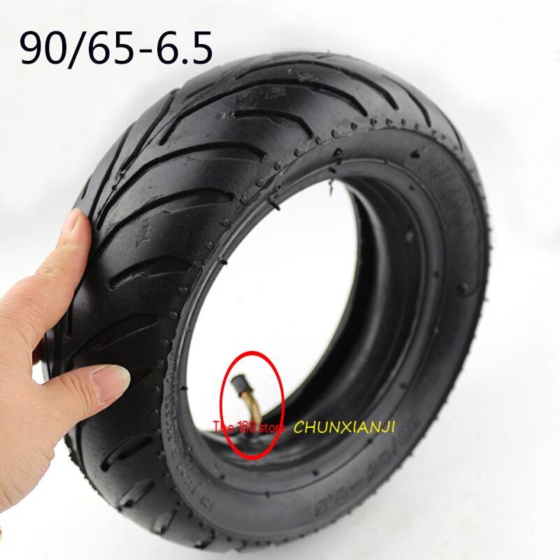 90 / 65 - 6.5 forhjul og 90/65-6.5 innerrør dekkbøennå ventil passer til 49cc mini smussykkel og scooter mini moto