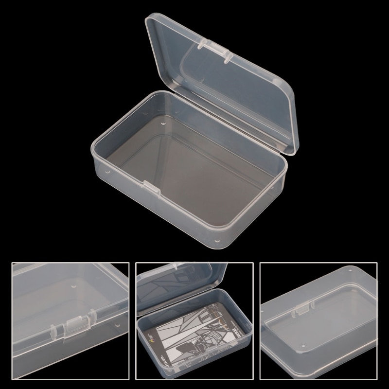 Small Transparent Plastic Storage Boxs Clear Square Multipurpose Display Case