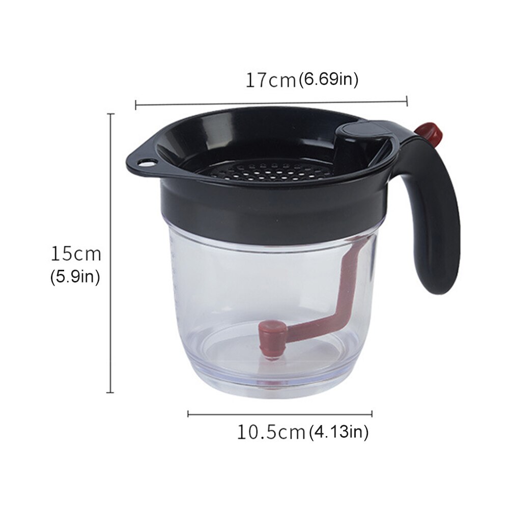 Praktische Fett Separator Boden Freisetzung Soße Öl Suppe Fett Separator Mit Sieb Filter Schüssel Küche Werkzeuge Kochen Werkzeuge