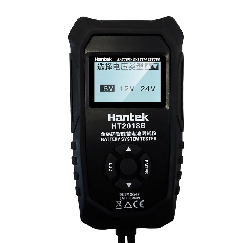 Hantek-testador de bateria ht2018b/c, suporte para teste de bateria de carro, 6v/12v/24v, ferramenta de diagnóstico com chumbo-ácido