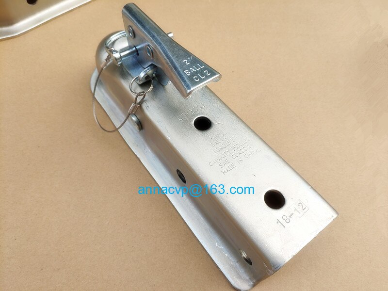 CVP Trailer coupler 2" x 2", trailer coupling STRAIGHT tongue 2", trailer parts, 3500lbs,trailer parts