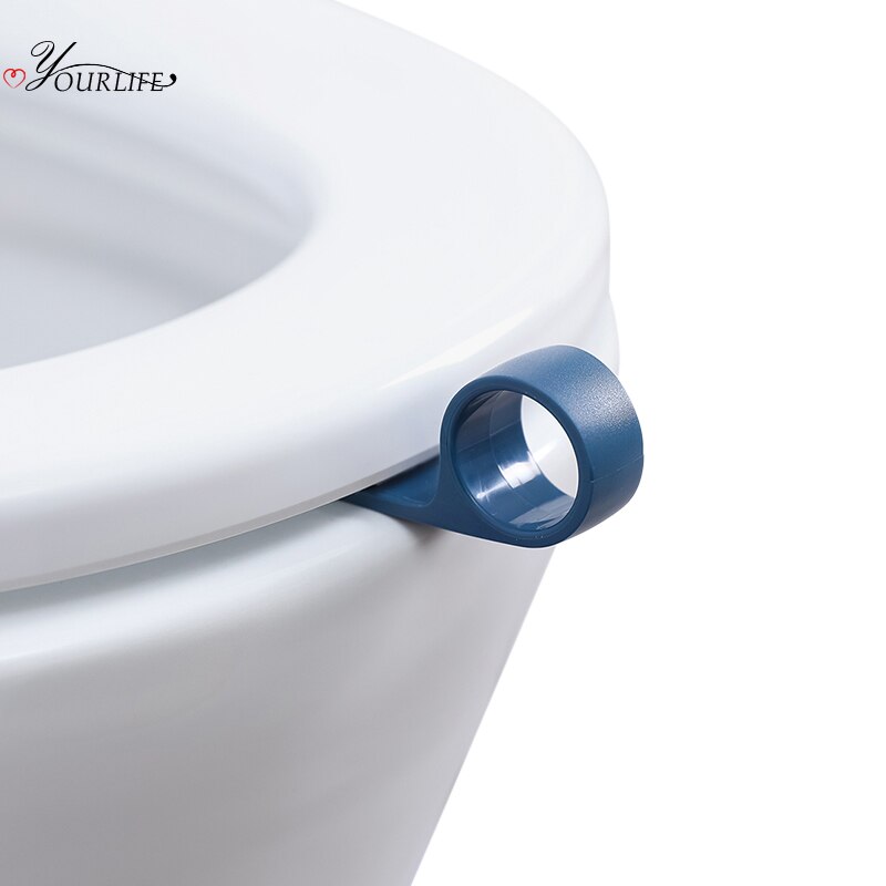 Oyourlife bærbar toilet toiletdæksel løfteanordning undgå at røre toilet låg håndtag badeværelse tegneserie snegle toilet sæde løftere