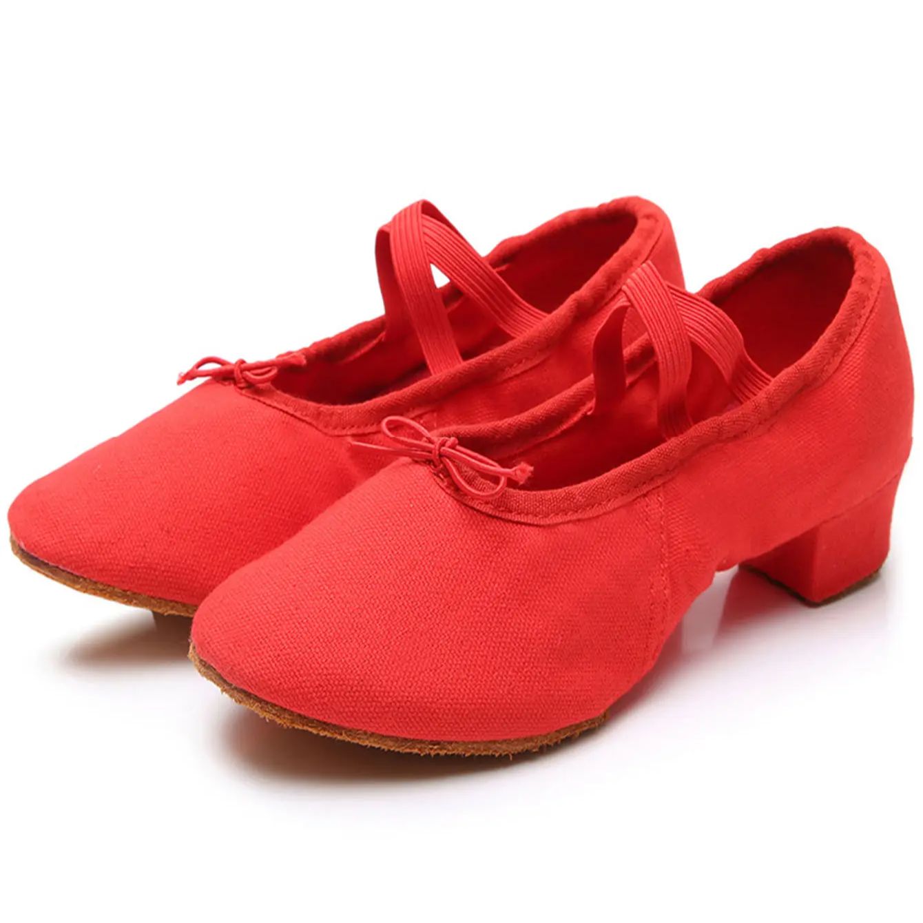 Ballett Tanz Schuhe Frauen Lehrer Bühne Training Schuhe Weiche Sohle Hausschuhe Yoga Praxis Schuhe Mädchen Jazz Tanzen Performa Schuhe: Rot / 41