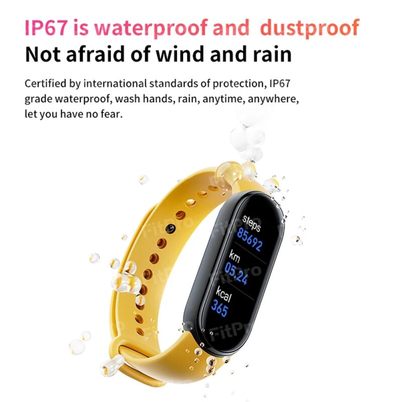 M6 Smart Band Armband IP67 Waterdichte Smarthwatch Bloeddruk Fitness Tracker Smartband Fitness Polsbandjes