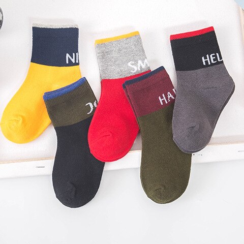 5 Pairs/lot kids Keep Warm Cute Socks Spring autumn Soft Cartoon Cotton Baby Children&#39;s Sock For 0 to 8 Years Girls Boys Newborn