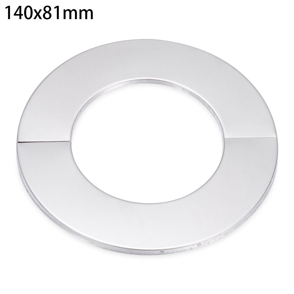 Zelfklevende Douche Kraan Decoratieve Cover Verchroomd Roestvrij Stalen Waterleiding Muur Covers Badkamer Accessoires: 140x81mm