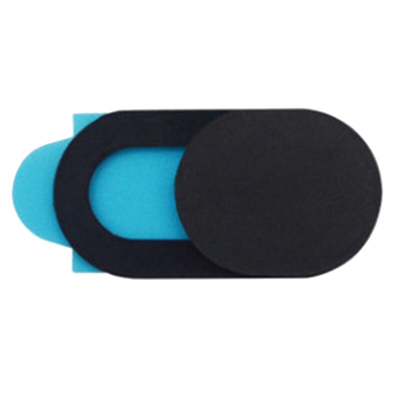 Camera Privacy Protection Cover Oval Ultra Slim Stronger Glue Privacy Online More Easy To Use Robust Sliding Cover Black White