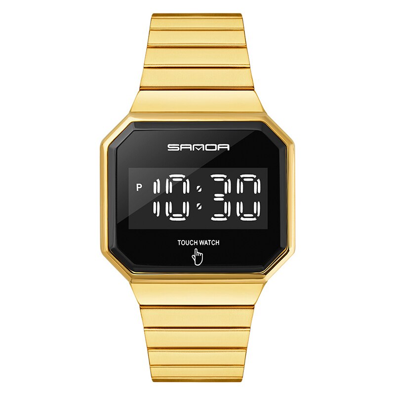 Montre numérique pour hommes montre écran tactile LED montre électronique étanche pour hommes montres de plongée horloge de sport de de: D