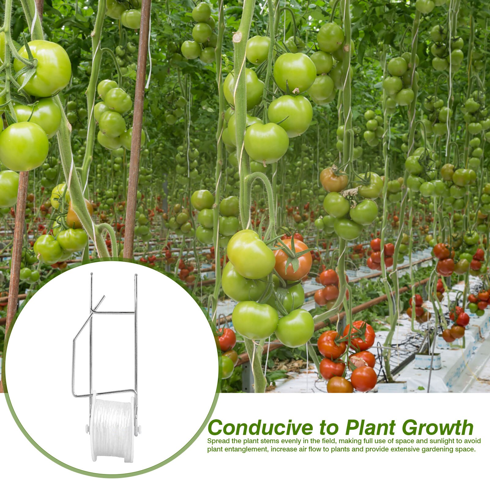 Pflanzen Rolle Haken robust Langlebig Gewächshaus Gemüse Stent Unterstützung Clips Hängen Garten Tomaten Haken Dekoration Neue