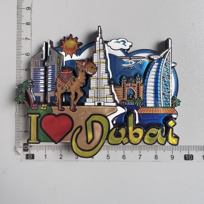 Imanes de nevera, recuerdo turístico, Cancun, México, Dubái, Helsinki, Finlandia, Hakone, Tokio, Japón, Chile, papel de aluminio, pegatinas de decoración de madera