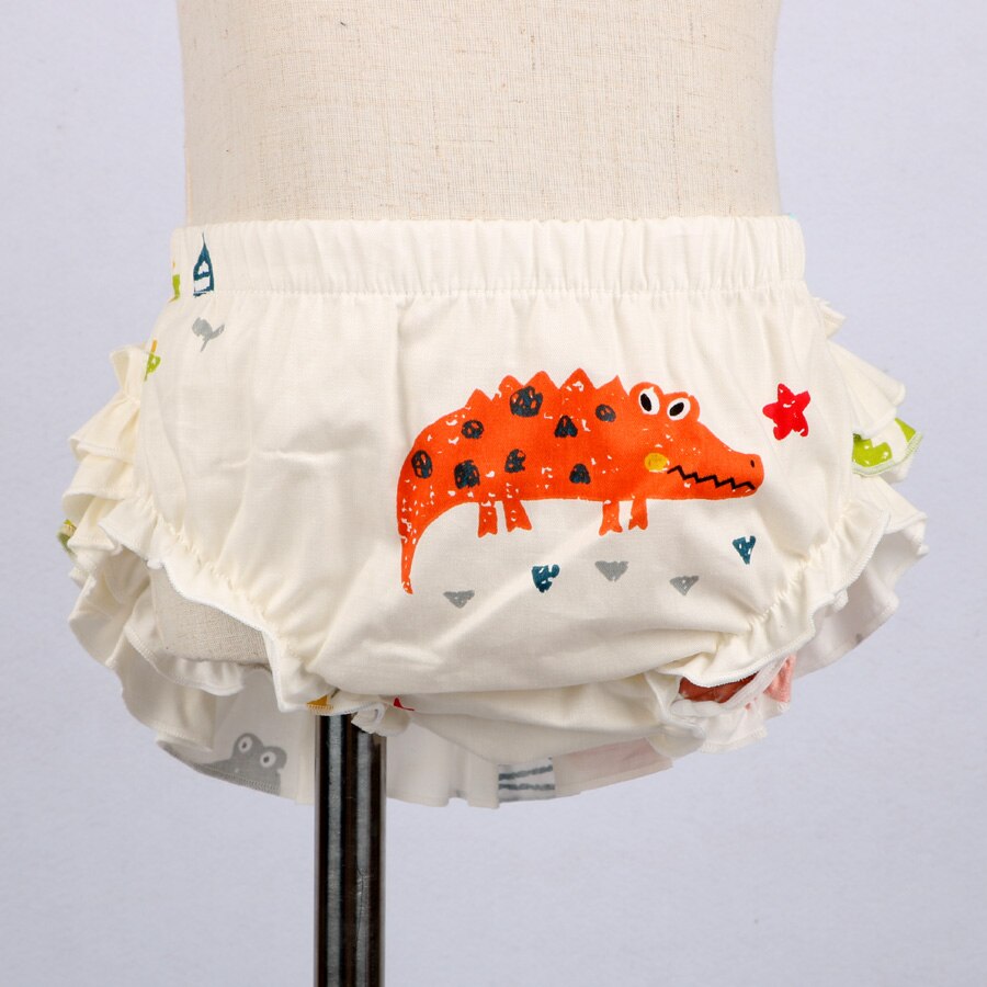 Baby pige tøj dinosaur mønster bomuld baby bloomers baby shorts og pandebånd nyfødte piger drenge blebetræk 0-2 år