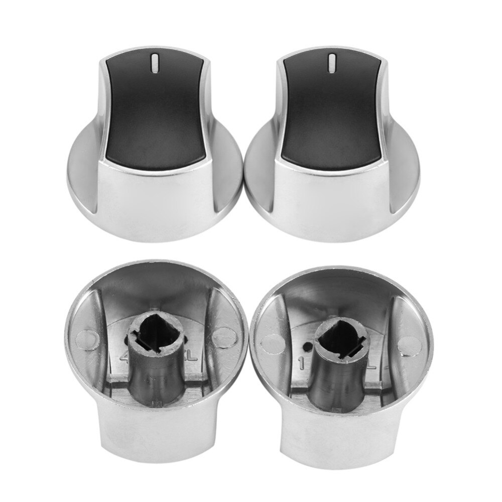 2pcs Universal Gas Stove Cooker Part Control Handle Knobs Knob Replacement Metal Rotary Switch Kitchen Parts Handles Gas Stove