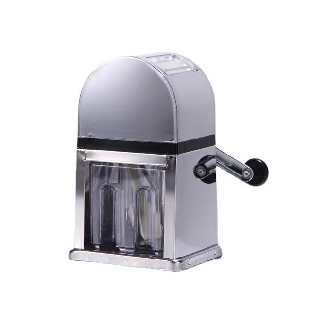 Hand Crank Stainless Steel Ice Crusher Mini Ice Shaver Chopper Manual Snow Cone Smoothie Maker Ice Block Slush Breaking Machine: Type 1