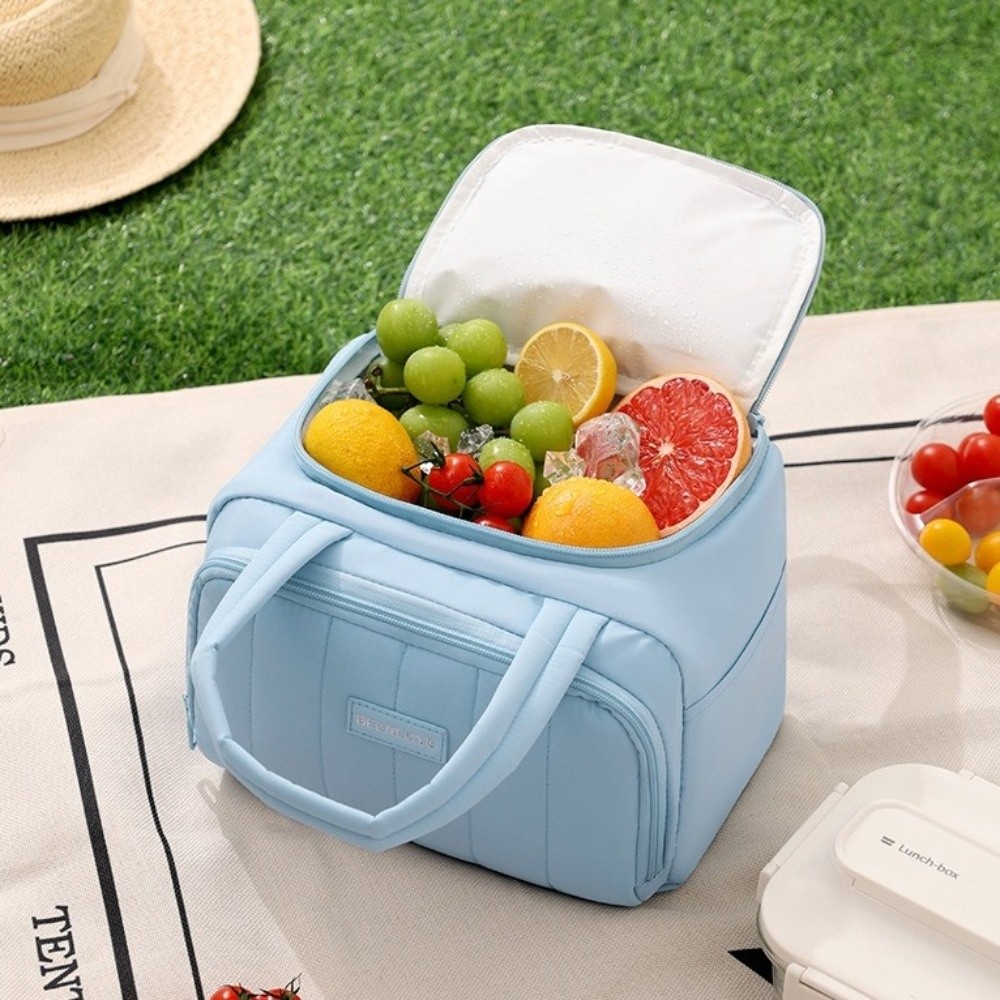 Large Capacity Insulated Lunch Bag Multip-Pocket Insulated Cooler Lunch Box Waterproof Cooler Function