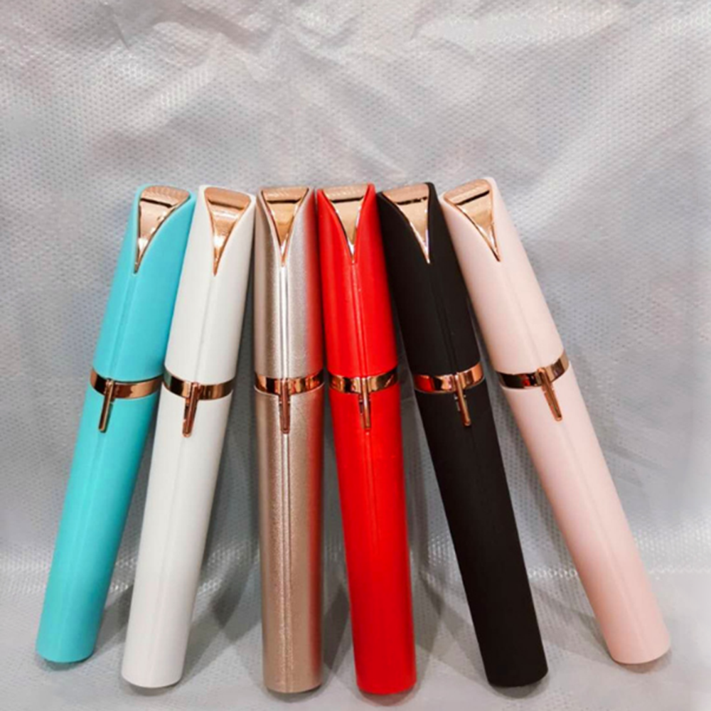 1Pc Mini Elektrische Wenkbrauw Trimmer Make Pijnloos Wenkbrauw Epilator Scheerapparaat Scheerapparaten Draagbare Facial Hair Remover Gereedschap