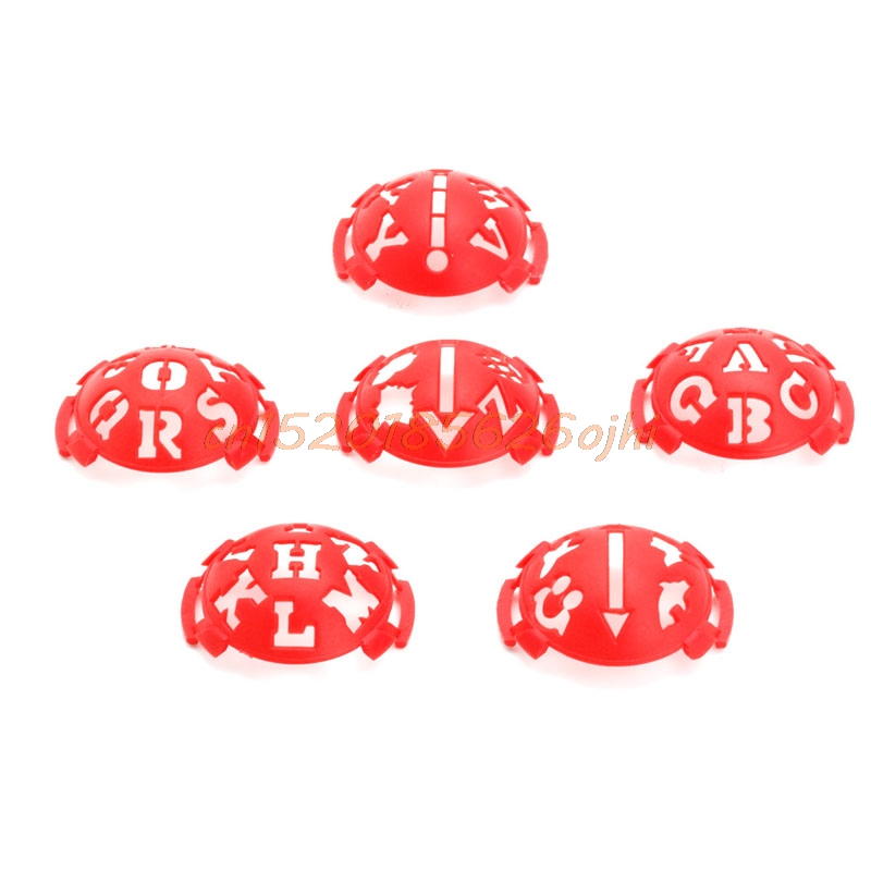 6 in 1 Golfball-linie Liner Markierungs-schablonen Zeichnung Ausrichtungsmarken Zeichen Werkzeug