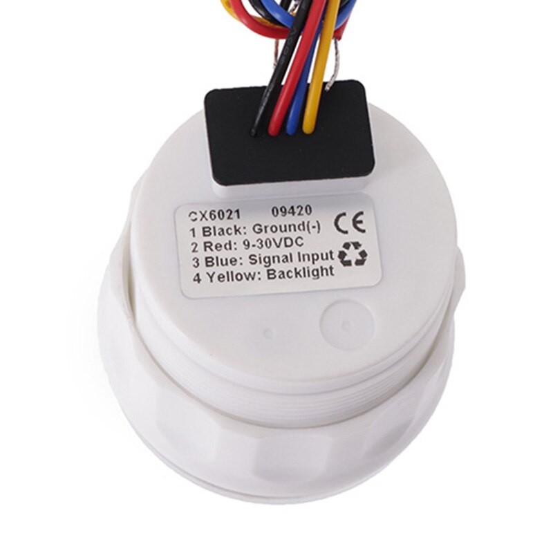 NPT-1/8 M10x1 Sensor de manómetro de aceite apto para manómetro de presión de aceite de 0-5 Bar 0-10 Bar con alarma, luz trasera roja de 12V 24V