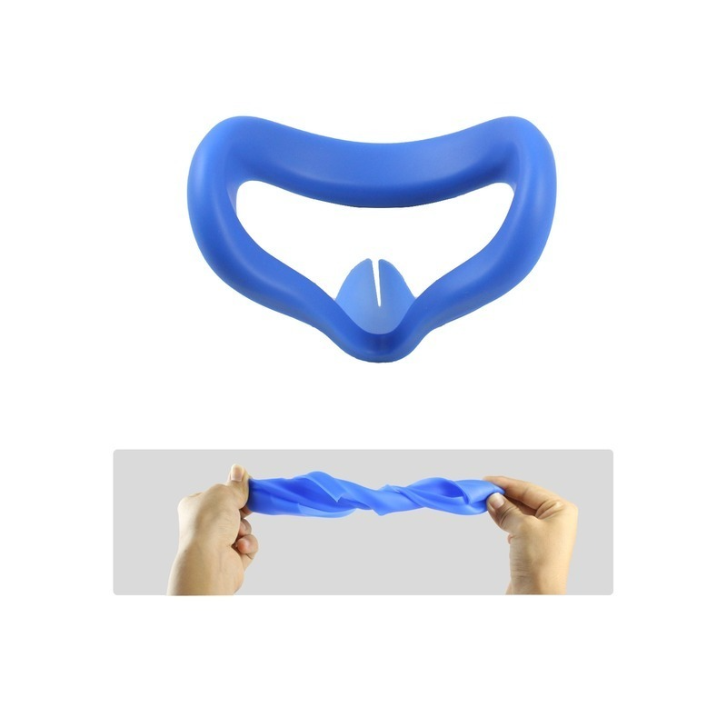 Augenmaskenüberzug für oculus quest 2 vr brille, silikon, schweißabweisend, auslaufsicher, lichtundurchlässig, zubehör für quest 2
