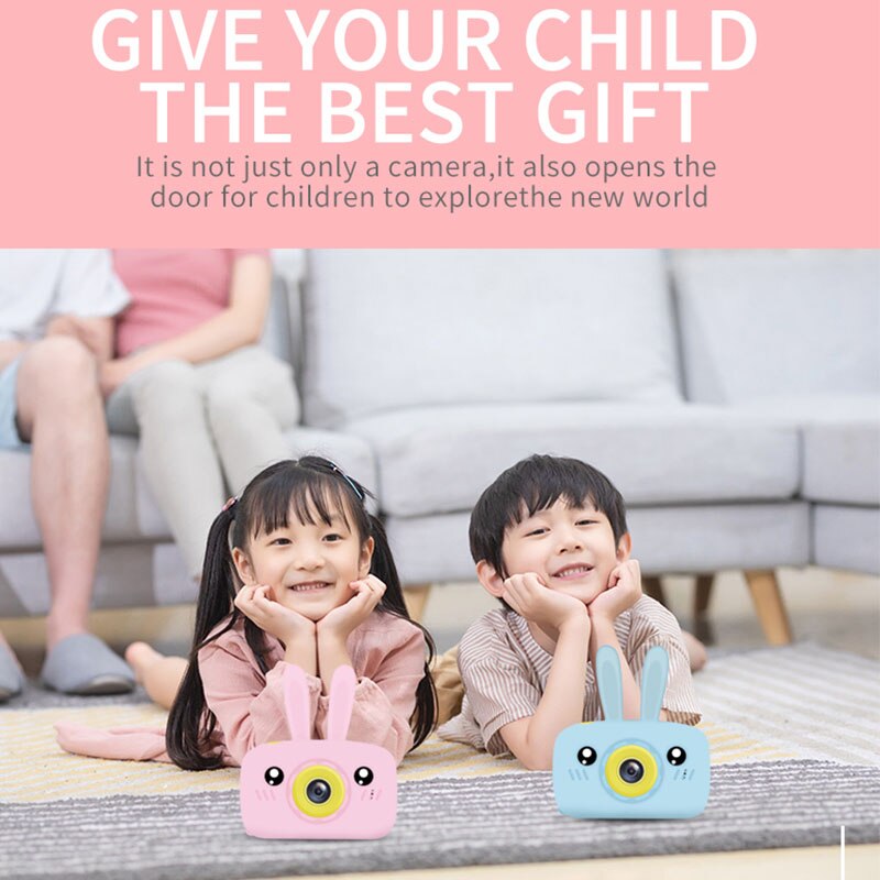 Kids Digital Camera HD - 2" Screen - 10-20MP - 1080P Video - Rechargeable Battery - SD Card Support