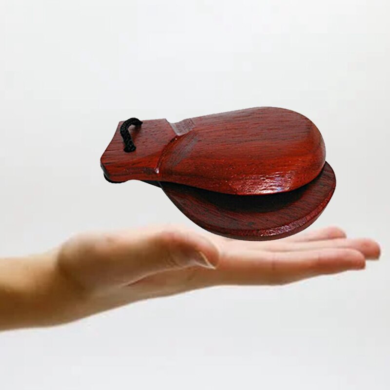 Orff-instrumente dauerhaft Holz Klöppel Kastagnette Hand Schlagzeug Instrument