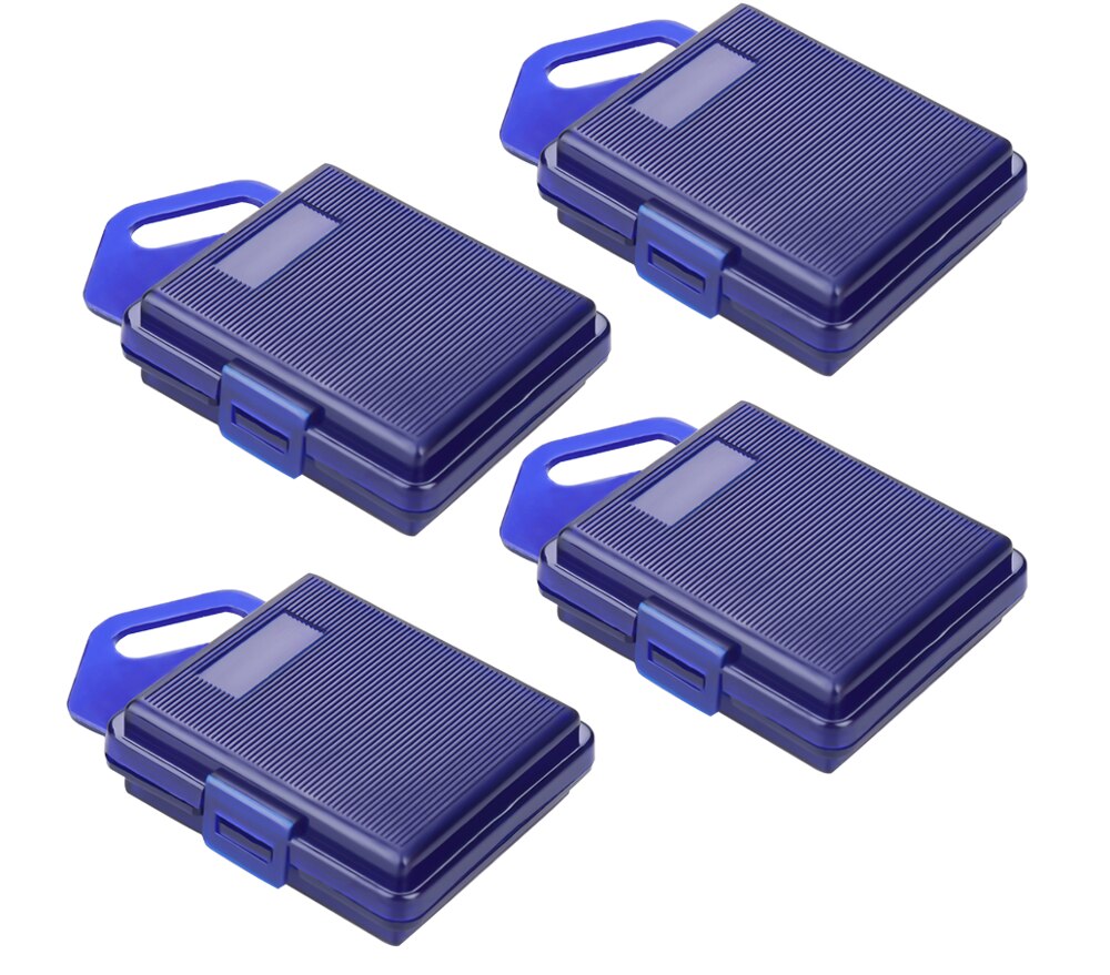 Battery Protective Storage Box Case for Go Pro Hero 9 8 7 6 5 4 3 2 Xiaomi Yi MiJia 4k Eken H9 NP BX1 Camera Accessories: 4 blue boxes