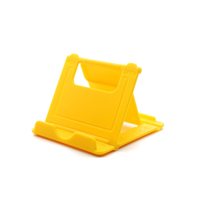Uchwyt na telefon stojak na biurko do telefonu komórkowego uchwyt na telefon Xsmax Huawei P30 plastikowy składany uchwyt na biurko Smartphone: B-yellow