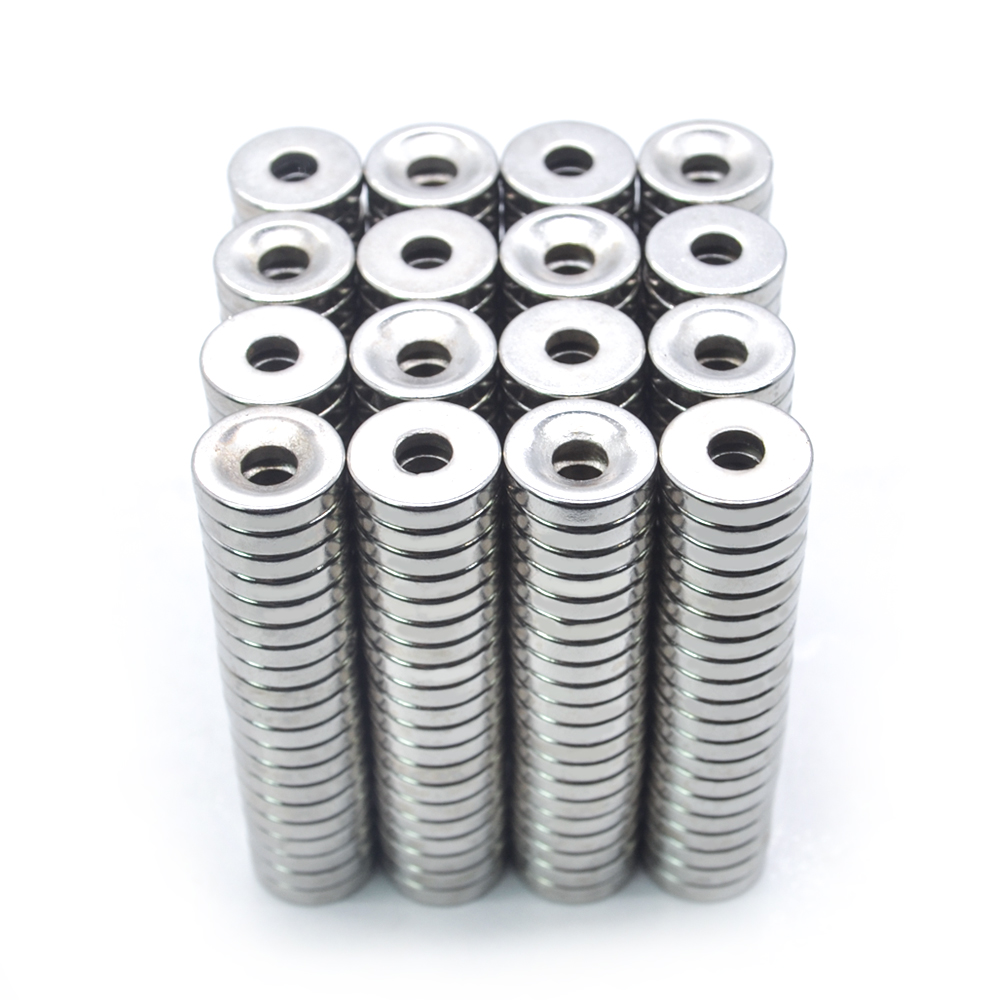 12x3-4mm Super Strong Round Magnet With holes Refrigerator Magnet for Fridge, DIY, Building, Scientific and Office Magnets