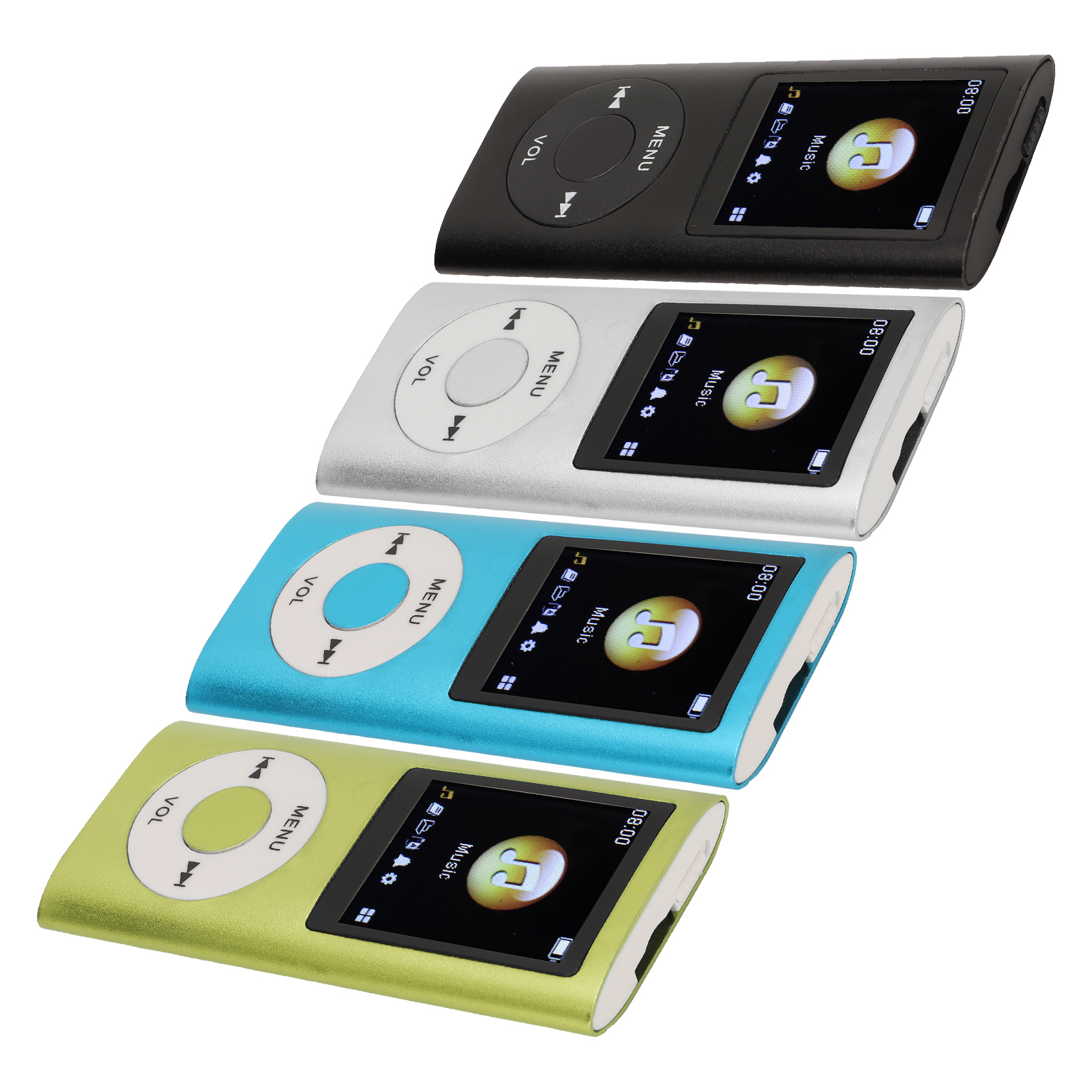 Odtwarzacz MP3 Stylowy, wielofunkcyjny, bezstratny dźwięk, cienki 1,8-calowy ekran LCD, przenośny odtwarzacz muzyki MP3