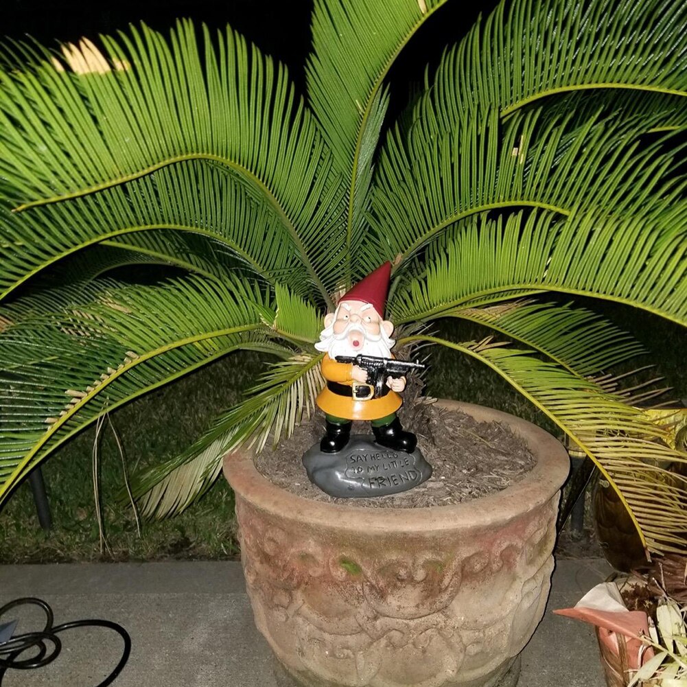 De dibujos animados enano adornos hechos a mano decoración de la Navidad juguetes de resina, manualidades, jardín enano decoración dibujos animados estatua de enano de Navidad