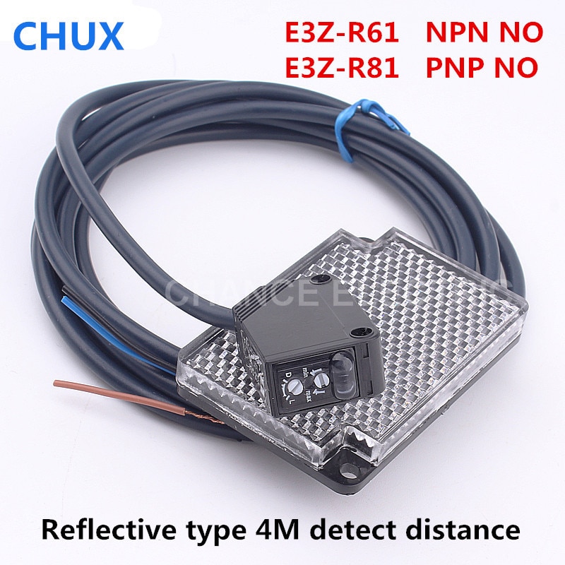 Lichtschranke Reflektieren Sensor Spiegel typ E3Z-R61 E3Z-R81 4 mt spüren Ermitteln abstand IP54 NPN PNP Infrarot DistanceSensor