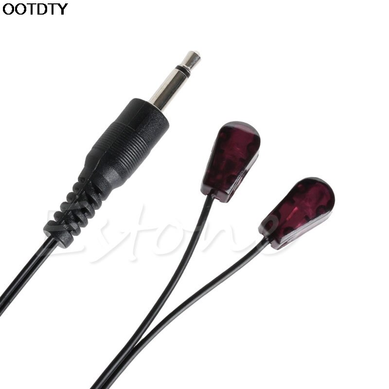 2.9M Dual Infrared IR Emitter Extension Cable with 3.5mm Plug For TV set STB DVD #L060#