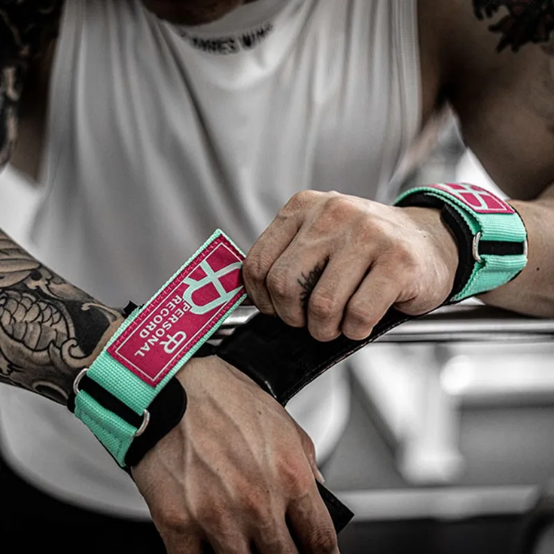 Fitness handschuhe Fitness Studio Powerlifting Gewichtheben Handfläche Handgelenks chutz ziehen-hoch Kreuzheben Crossfit Anti-Rutsch-Hände tütz handschuh