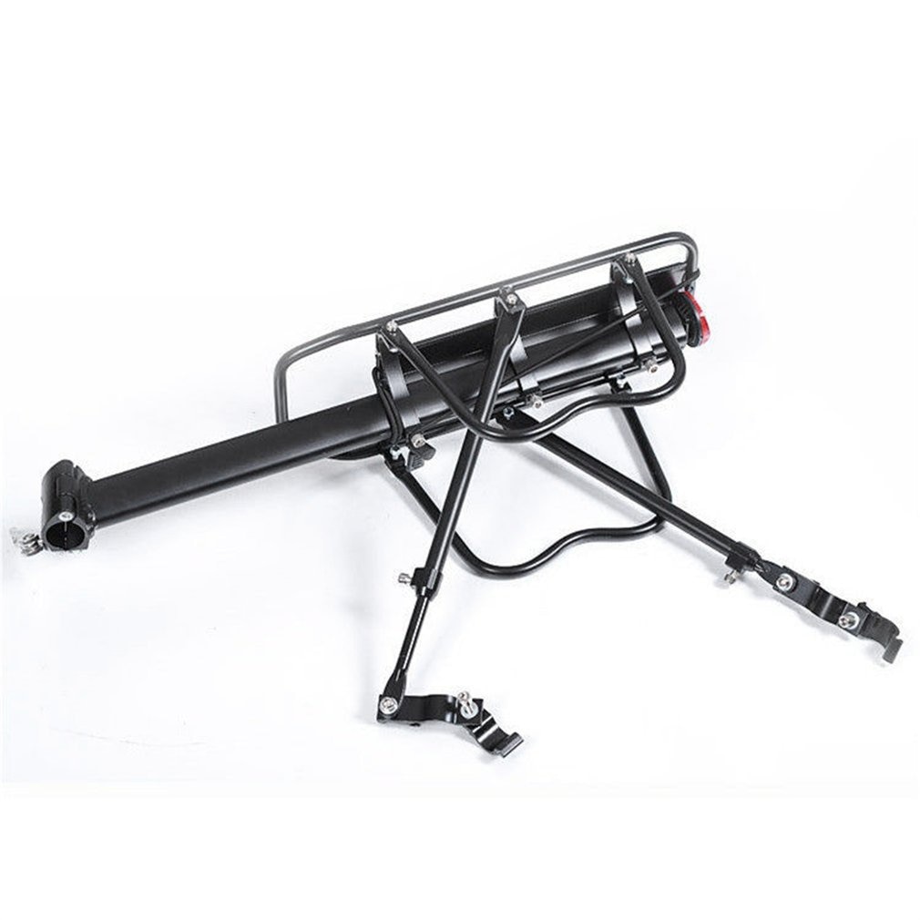 MTB Bicycle Rear Rack Seat Post Mount Pannier Luggage Carrier 25KG Load Quick-release Bike Rear Rack with Reflector