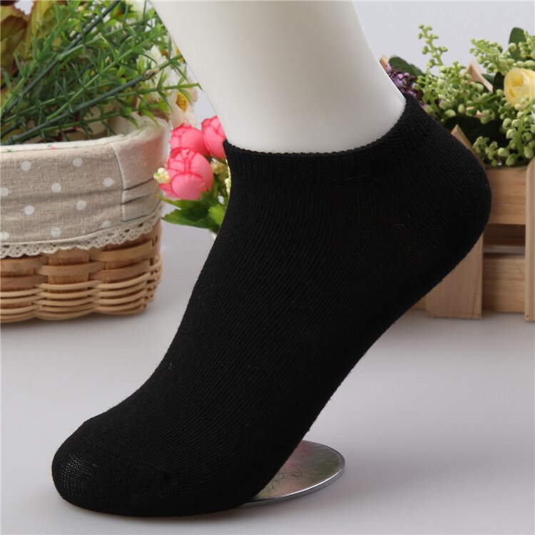 Urgot 10pcs=5pairs/lot Women Cotton Socks Summer Autumn Cute Candy Color Boat Ankle Socks Women's Thin Sock Slippers Girls Meias: B