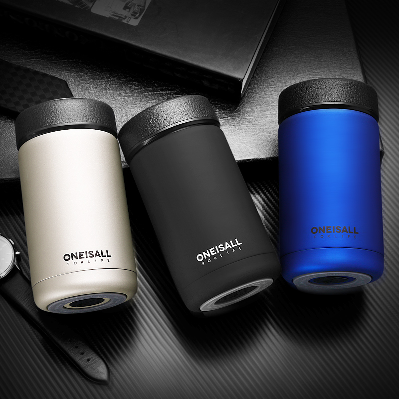 Termo kop rejse krus kaffe te isoleret stål termisk krus med te infuser flaske til vand kaffe te vakuum flaske tumbler
