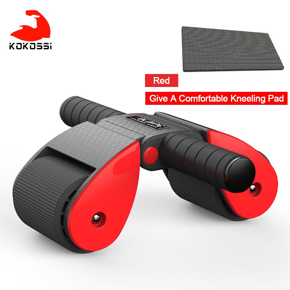 KoKossi Folding Ab Roller Two-wheeled Abdominal Wheel Gym Training Fitness Wheel Household Exercise Sports Equipment Unisex: 02
