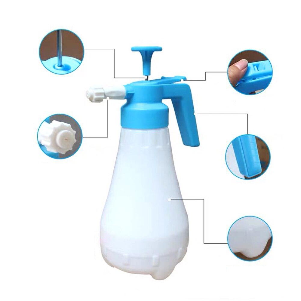 1.8L High Pressure Car Cleaning Sprayer Car Hand Pump Sprayer Auto Cleaning Foam Nozzle Sprayer Bottle