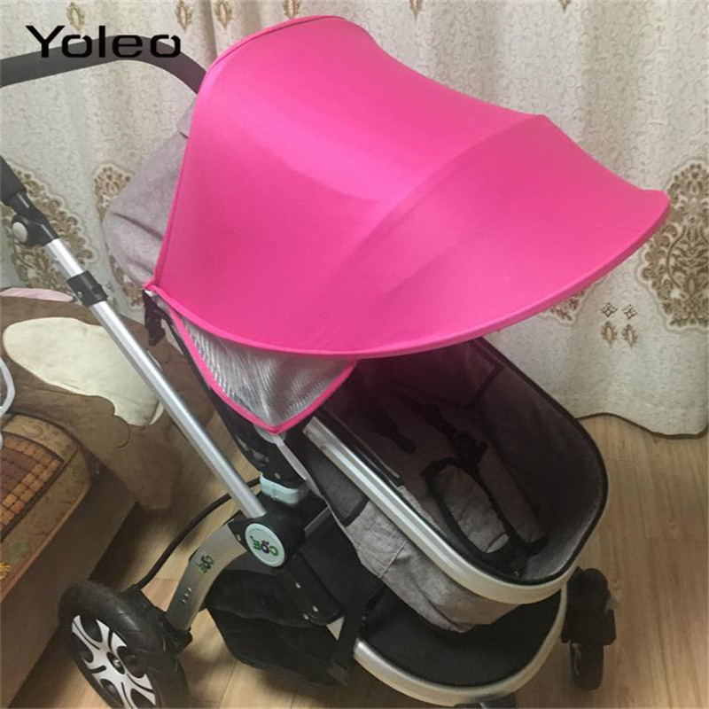 Barnvagn solskydd vagn solskydd himmelskydd för barnvagnar barnvagn vagn barnvagn keps huva barnvagn tillbehör: Rosa a