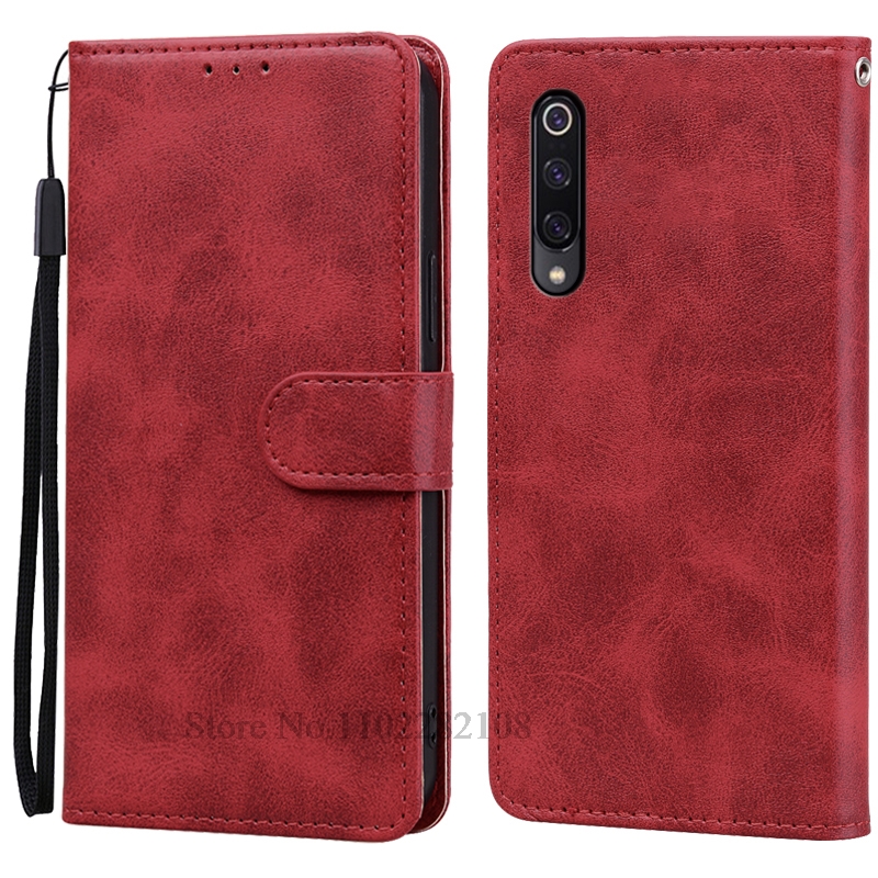 Mi 9 lite deksel skinndeksel med klaff til xiaomi  mi 9 deksel  mi 9 lite  /mi 9 se telefondeksel til xiaomi  mi9 se mi 9se 9 pro deksel: Bomull / Blå
