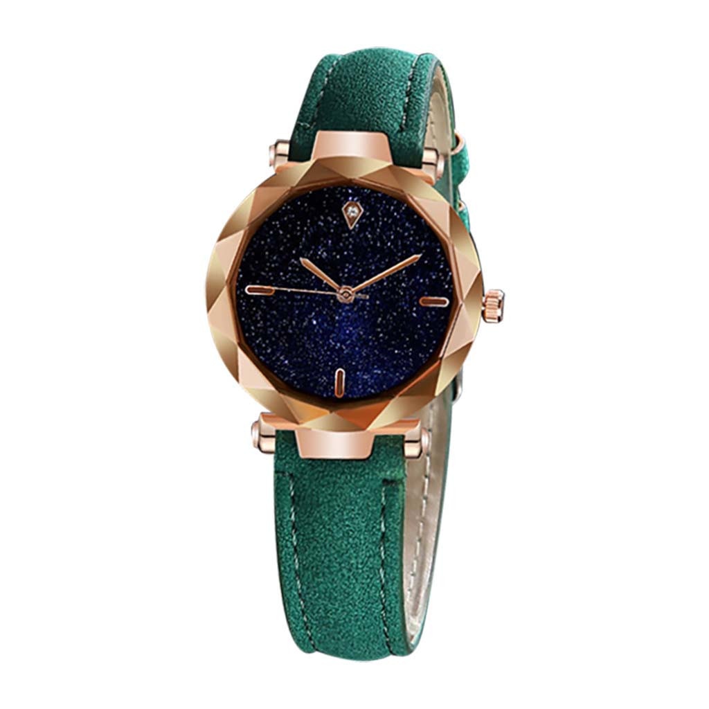 Orologio Donna Turchese E Oro Rosa: Cinturino In Pelle PU, Cassa Metallo Con Strass – Moda Quarzo