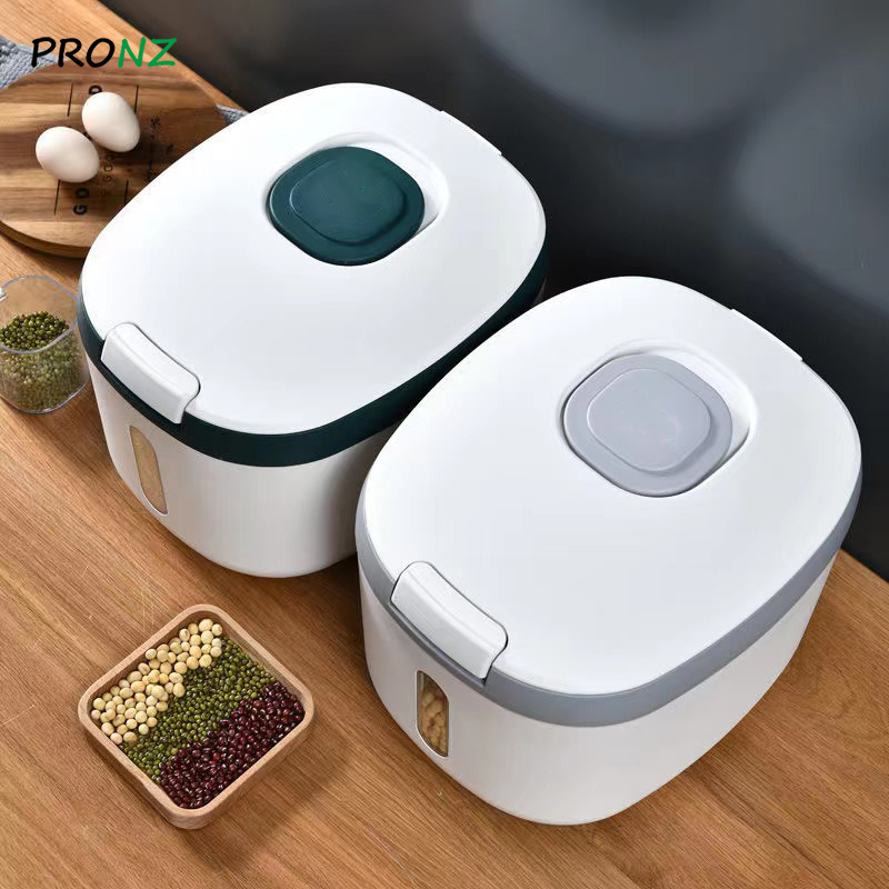 5KG/10KG/15KG Kitchen Container Bucket Insect-Proof Moisture-Proof Rice Box Grain Sealed Jar Storage Pet Dog Food Store Box