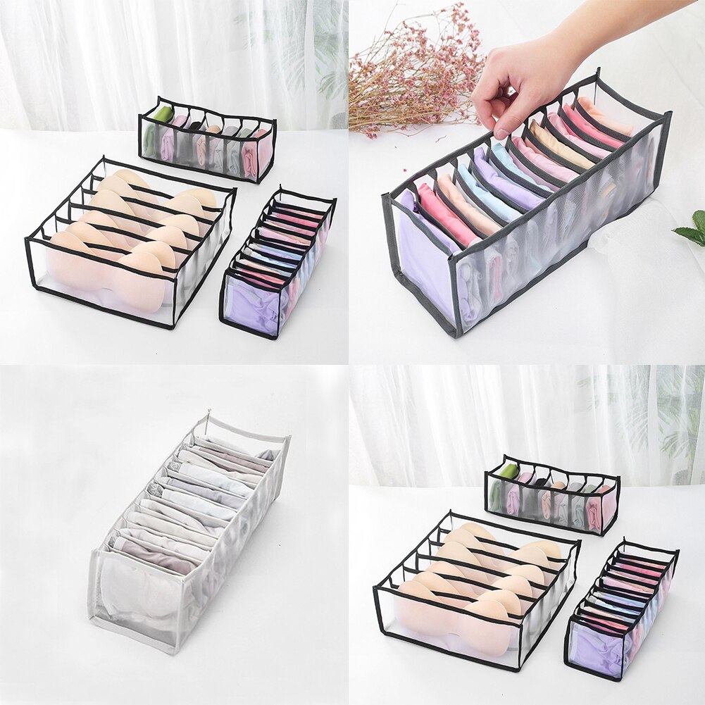 Boîte de rangement pliable pour sous-vêtements, 1 unité, organiseur de tiroir pour sous-vêtements, chaussettes et soutien-gorge